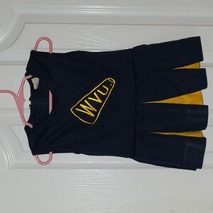 West Virginia WVU Toddler Cheerleading outfit Mountaineers